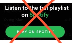 play on spotify crossed out